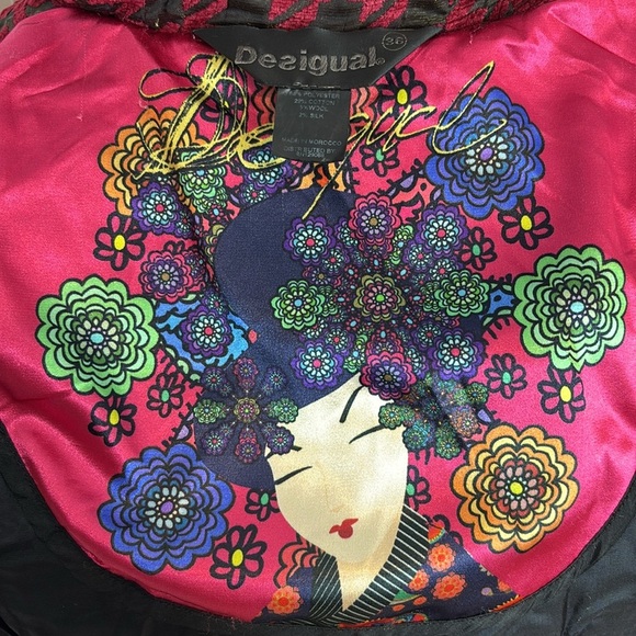 DESIGUAL Patchwork Embroidered Coat – Vibrant & Unique - Picture 11 of 12